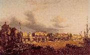 Paul, John View of Old London Bridge as it was in 1747 oil on canvas